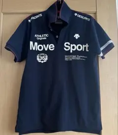 DESCENTE Move Sport ポロシャツ L ネイビー