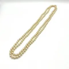 ヴィンテージ　2連パールネックレス　アクセサリー　クロージャー