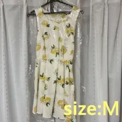 ワンピース　レモン柄