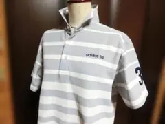 adidas ストライプ ポロシャツ 0XG