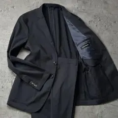 未使用級 TETE HOMME シアサッカージャケット セットアップ 濃紺