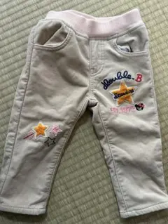 DOUBLE.B ベージュパンツ 80サイズ 裏起毛