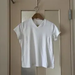 ホワイト Vネック Tシャツ 半袖