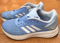 アディダス adidas ブルースニーカー DURAMO 24.5cm 紐なし