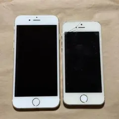iPhone6 iPhone5S ゴールド ジャンク 2台セット