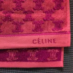 新品未使用　CÉLINE ロゴ入りフェイスタオル