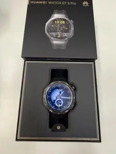 【極美品】HUAWEI WATCH GT 5 Pro ブラック（使用期間１週間）