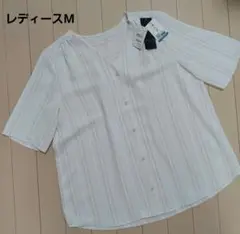 【即購入◎】　AOKI　半袖　シャツ　ブラウス　ベージュ　Mサイズ