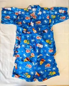 アンパンマン 甚平 100cm ブルー キッズ 男の子