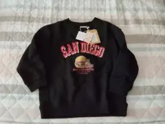 しまむら SAN DIEGO トレーナー 120cm ブラックのサムネイル