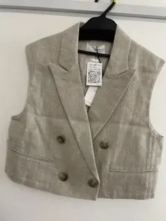 Vin ノースリーブジャケット アイボリー