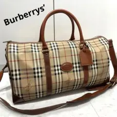 Burberrys' シャドウホース チェック柄 2WAYボストンバッグ 旅行鞄