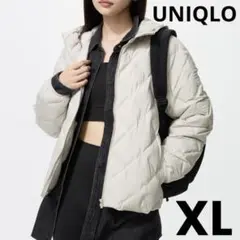 【美品】UNIQLO パフテックパーカ XL ナチュラル