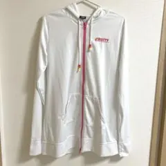 RUSTY ラスティー パーカー ラッシュガード 白 ピンク L