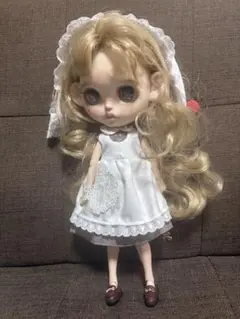 ネオブライス アイシードール用 ピンクのふわふわ子羊さん帽子