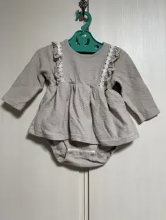 māmāraku ベージュロンパース 80