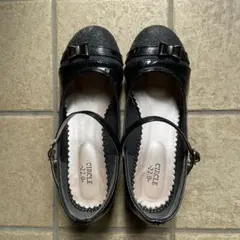 CIRCLE ブラック フォーマルシューズ 22.0cm