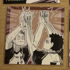 ハイキュースクエアステッカー 梟谷 (専用)