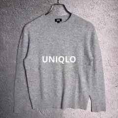 UNIQLO ユニクロ カシミヤクルーネックセーター Mサイズ グレー