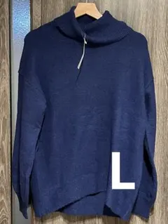 GU タートルネックセーター Lサイズ ネイビー 秋冬仕様 新品 未使用