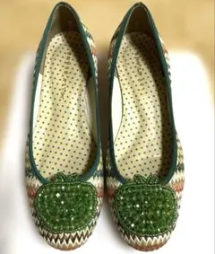 JELLY BEANS ウェッジソール パンプス りんご装飾 23.5cm