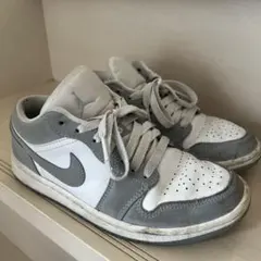 NIKE AirJordan エアジョーダン1LOW 23.5cm ウルフグレー