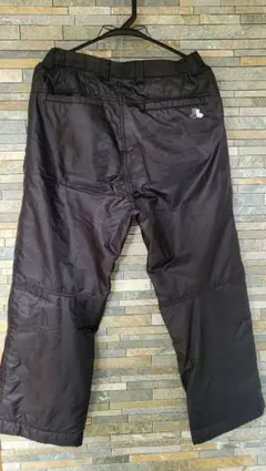 BLACK&White黒の暖パンツ