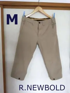 R.NEWBOLD クロップドパンツ M ベージュ 裾裏に迷彩柄のサムネイル