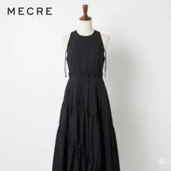 MECRE メクル ノースリーブ ティアード バルーンワンピース S 黒 希少のサムネイル