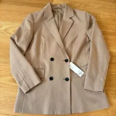 gu ダブルブレストテーラードジャケット　L ブラウン