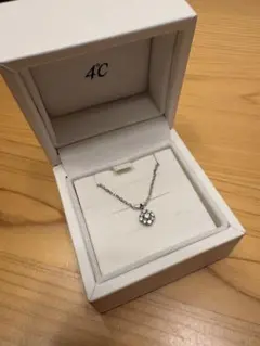 4℃ ネックレス フラワーモチーフ シルバーのサムネイル
