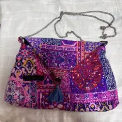 ハンドメイド　クラッチバッグ