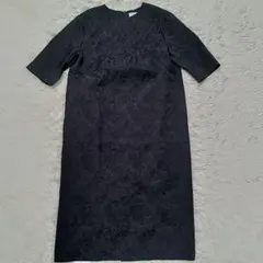 BEAUTY＆YOUTH　ジャカードコクーンショートスリーブドレス　M