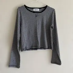長袖Tシャツ　チャオパニック　ボーダー