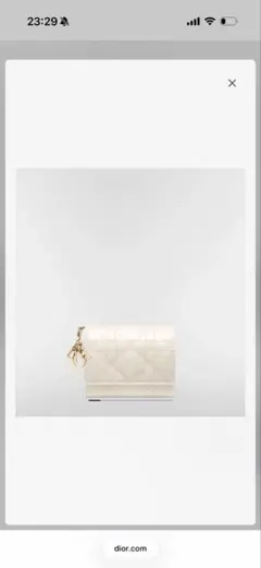 ディオール　財布白