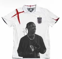 つ*ん様 Travis Scott サッカーTシャツ イングランド代表ユニ ユニ