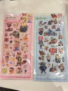 Zootopia キャラクターシール 2枚セット