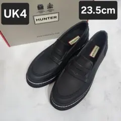 MITO様【ほぼ新品】現行品 HUNTER 防水 ペニーローファー 黒 UK5 MITO様【ほぼ新品】現行品 HUNTER 防水 ペニーローファー 黒 UK5