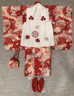 七五三 3歳　被布　着物のサムネイル