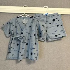 ベビー甚平　魚柄　男の子　80サイズ