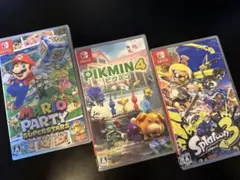 新品3本セット マリオパーティ スーパースターズ ピクミン4 スプラトゥーン3