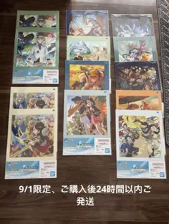 一番くじポケモンマスターズEX Anniversary F賞クリアポスター13枚