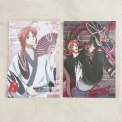 銀魂　神威　扇シリーズ　特典ポストカード　アニメイト