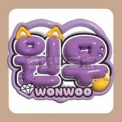セブチ　seventeen ウォヌ　ぷっくり　ネームボード　ネムボ　うちわ文字のサムネイル