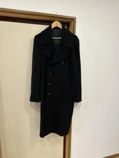 【極美品】ジャンポールゴルチエ　メルトンチェスターコート まち針刺繍 グレー 日本製生地使用】スタンドカラーコート / JACKAL140`s メルトン