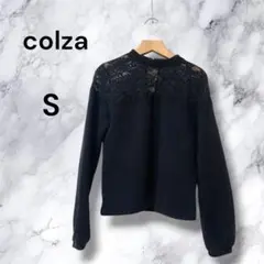 ㊲colza コルザ レディース　ニット　レース　ブラック(匿名・即日発送)