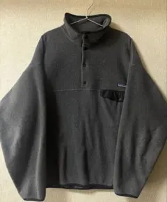 【希少・XL】Patagonia シンチラスナップT グレー　ブラック