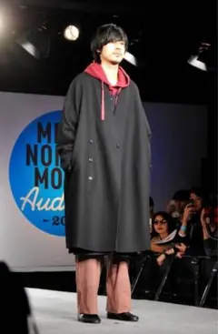 【成田凌着用】lad musician 17AWオフショルダーノーカラーコートのサムネイル