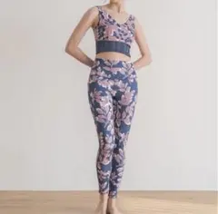 SUKALA ヨガウェア　リーフバイカラー　タンクトップ&レギンス　Mサイズ