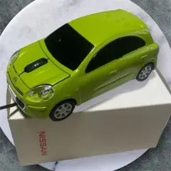 非売品　日産　マーチ　マウス　スプリンググリーン　車　car　PC　パソコン